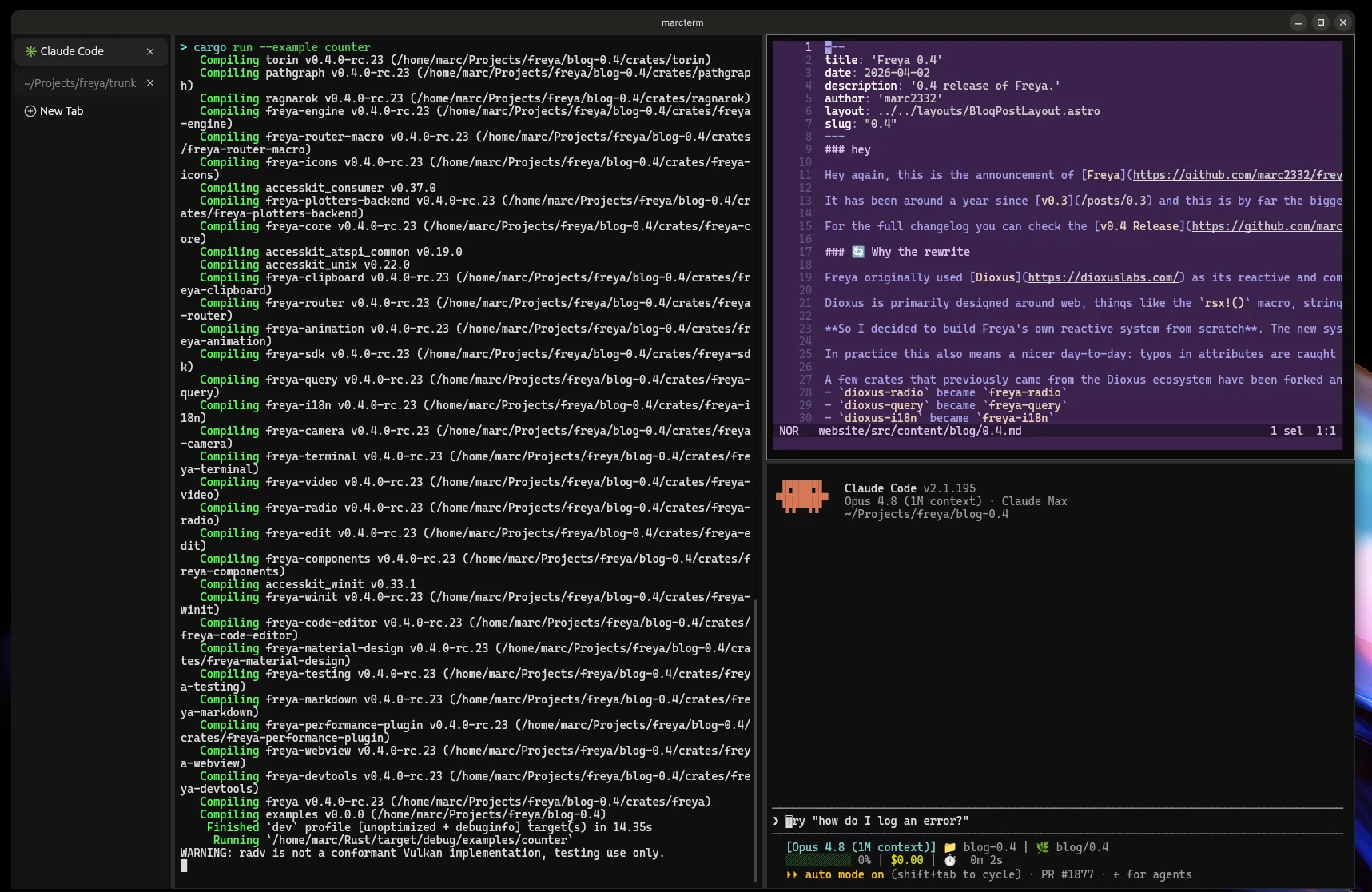 marcterm terminal emulator