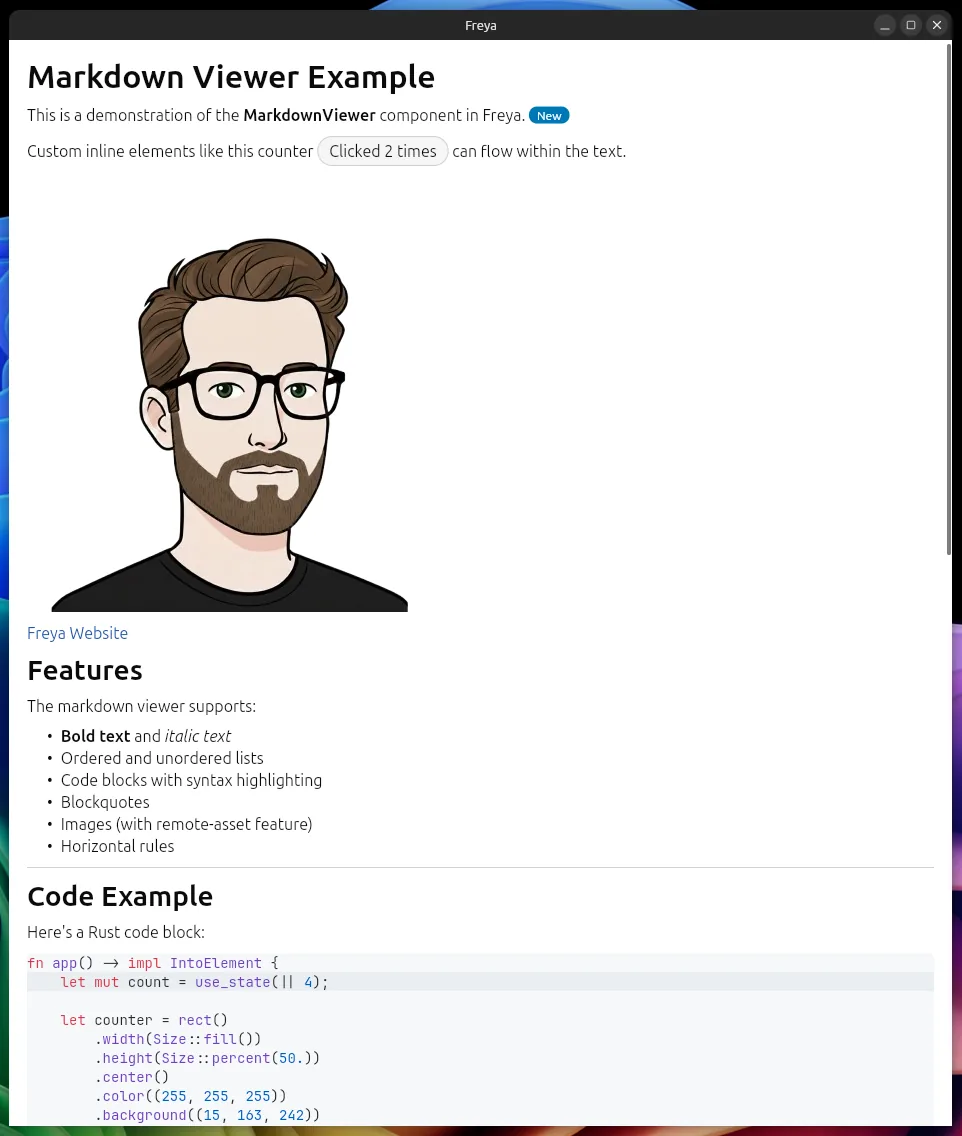Rendered markdown document