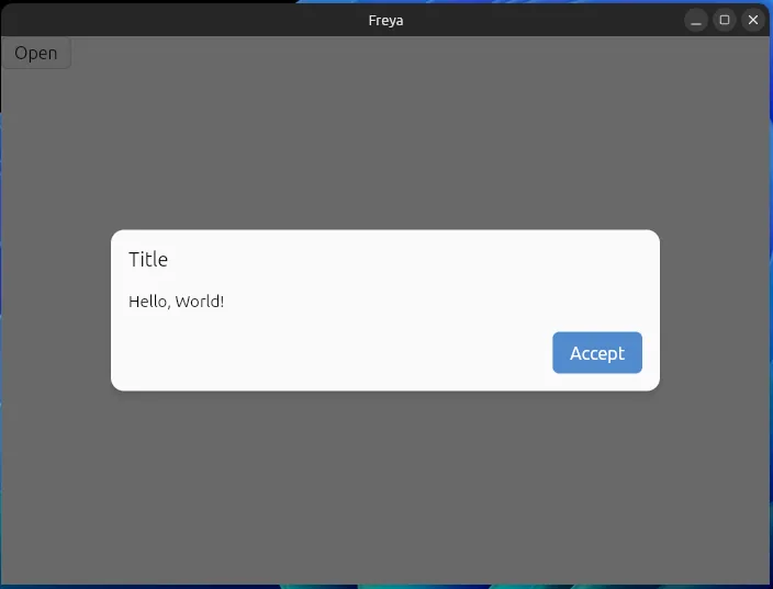 Popup dialog component